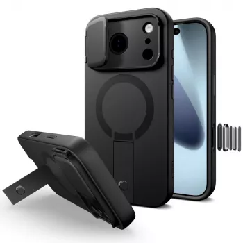 TECH-PROTECT KEVLAR AURA MAGSAFE IPHONE 17 PRO MAX FEKETE