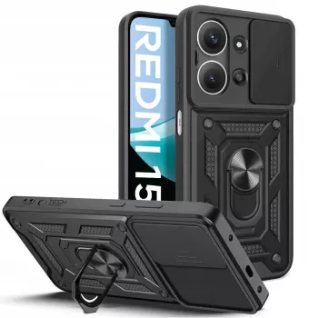 Tech-Protect Camshield Pro tok Xiaomi Redmi 15C készülékhez, fekete