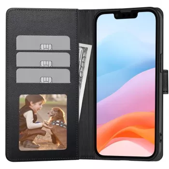 Tech-Protect Wallet tok Xiaomi Redmi 15 4G / 5G készülékhez, fekete