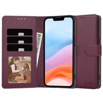 Tech-Protect Wallet tok Samsung Galaxy A17 4G / 5G készülékhez, eper