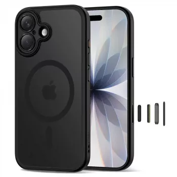 TECH-PROTECT MagPeak MagSafe tok iPhone 17 készülékhez, matt fekete