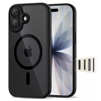 TECH-PROTECT MAGPEAK MagSafe CC iPhone 17 fekete/átlátszó