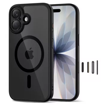 TECH-PROTECT MAGPEAK MagSafe CC iPhone 17 fekete/átlátszó