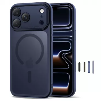 TECH-PROTECT MAGPEAK MAGSAFE CC IPHONE 17 PRO MATT MÉLYKÉK