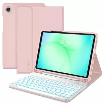TECH-PROTECT SC PEN + KEYBOARD GALAXY TAB A9+ / A11+ PLUS 11.0 X210 / X215 / X216 / X230 / X235 / X236 rózsaszín