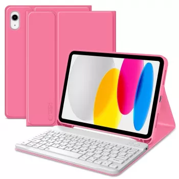 Tech-Protect SC Pen + billentyűzet tok iPad 10,9 inch (10. generáció, 2022) / 11 inch (2025) - magenta