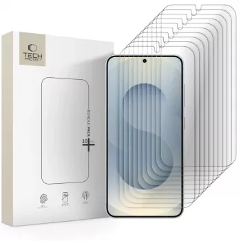TECH-PROTECT edzettüveg képernyővédő csomag 10 darabos Samsung Galaxy S24 / S25 átlátszó