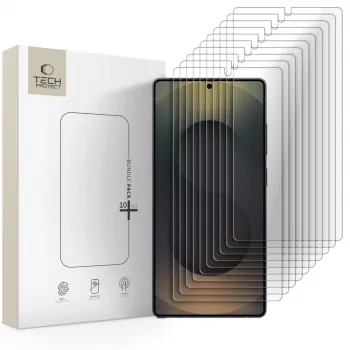 TECH-PROTECT edzettüveg képernyővédő csomag 10 darabos Samsung Galaxy S25 Ultra átlátszó