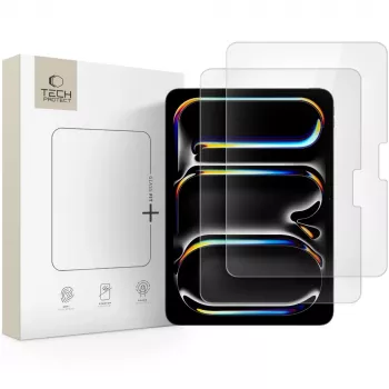 TECH-PROTECT Glass Fit+ 2 darabos edzettüveg képernyővédő iPad Pro 11 inch 5./6. generáció (2021-2022) és M4 (2024) átlátszó