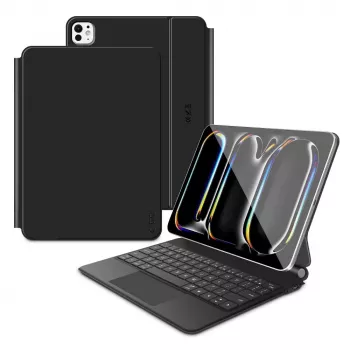 Tech-Protect SC mágneses + billentyűzetes tok iPad Pro 13 inch 7/8 2024-2025, fekete