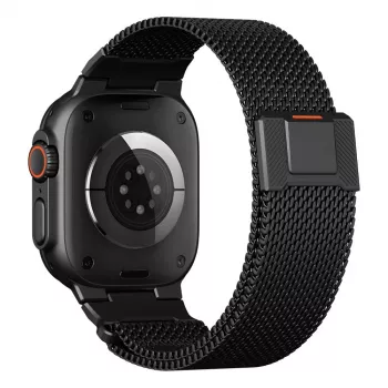 Tech-Protect Milano Vanguard Apple Watch 8 / 9 / 10 / 11 / SE / Ultra (44 / 45 / 46 / 49 mm) fekete