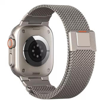 Tech-Protect Milano Vanguard Apple Watch 8 / 9 / 10 / 11 / SE / Ultra (44 / 45 / 46 / 49 mm), ezüst