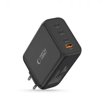 TECH-PROTECT NC240W-GAN 4 portos hálózati töltő PD 240W / QC3.0 fekete