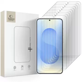 TECH-PROTECT edzett üveg kijelzővédő csomag 10 darabos Samsung Galaxy S26-hoz Clear