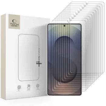 TECH-PROTECT edzett üveg kijelzővédő csomag 10 darabos Samsung Galaxy S26 Ultra-hoz Clear