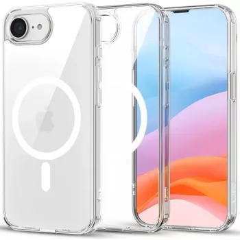 Tech-Protect Flexair Hybrid MagSafe tok Apple iPhone 16E/17E-hez, átlátszó