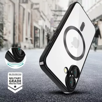 Tech-Protect MagFlex MagSafe iPhone 16E csillogó fekete