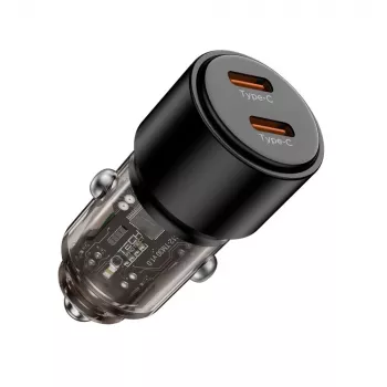 TECH-PROTECT CC03 2 portos autós töltő PD 100W, fekete