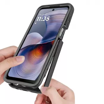 Tech-Protect Defense Motorola Moto G15 / G15 Power / G05 / E15 fekete
