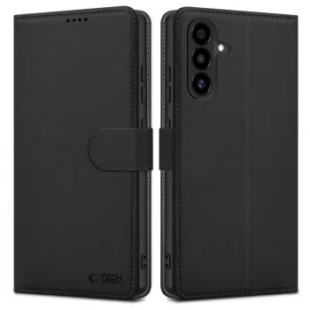Tech-Protect pénztárcás tok Samsung Galaxy A26 5G-hez fekete