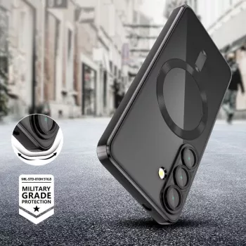 Tech-Protect Magflex MagSafe tok Samsung Galaxy A26 5G-hez csillogó fekete