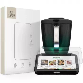 TECH-PROTECT Glass Fit+ 2 darabos edzettüveg kijelzővédő Vorwerk Thermomix TM7 készülékhez átlátszó