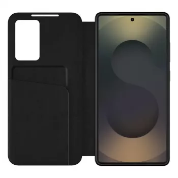Tech-Protect Smart pénztárcás tok Samsung Galaxy S25 Ultra készülékhez, matt fekete