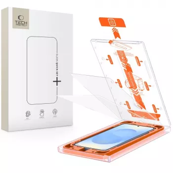 TECH-PROTECT Quick Set+ edzettüveg kijelzővédő 2 darabos Samsung Galaxy S24+ Plus / S25+ Plus készülékhez átlátszó