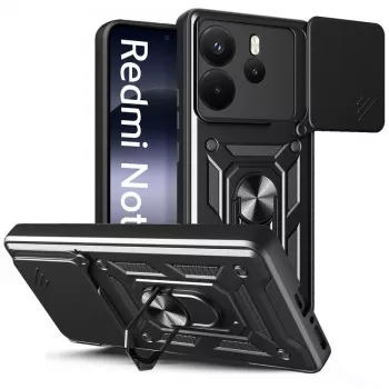Tech-Protect Camshield Pro tok Xiaomi Redmi Note 14 4G-hez, matt fekete