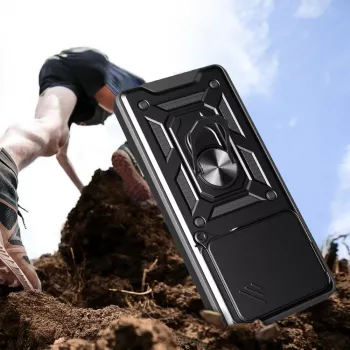 Tech-Protect Camshield Pro tok Xiaomi Redmi Note 14 4G-hez, matt fekete