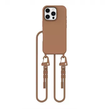 Tech-Protect Magnecklace MagSafe tok iPhone 16 Pro Max barna