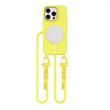 Tech-Protect Magnecklace MagSafe tok Apple iPhone 16 Pro sárga