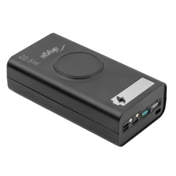 Akyga AK-BC-05 powerbank ház 37000 mAh, 12x 18650, 22.5W, Qi, USB-C, 2x USB-A, Lightning