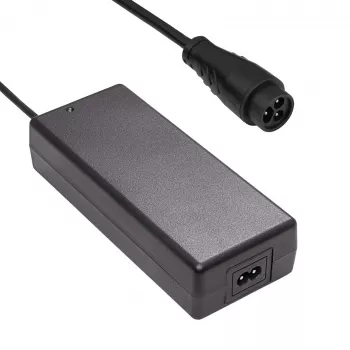 Akyga AK-EV-21 E-roller töltő 60 V-os Li-ion akkumulátorokhoz (16S), 67,2 V, 1,75 A, 118 W, LP16 dugó, 1,2 m