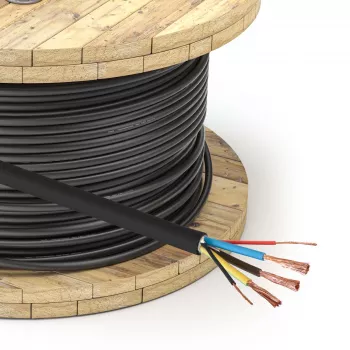 Akyga AK-SC-E24 EV töltőkábél 3 x 6 mm² + 2 x 0,75 mm², egyfázisú, 32 A, 450/750 V, méterárú