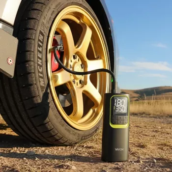 VAYOX VA0410 újratölthető légszivattyú 8000mAh 19mm henger powerbank funkcióval