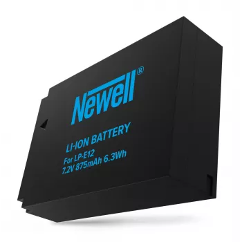 Newell csereakkumulátor Canon LP-E12-höz, 875mAh, 7,2V Li-Ion