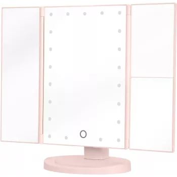 Humanas HS-ML04 LED sminkes tükör világítással - rózsaszín