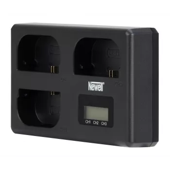 Newell TT-USB-C háromcsatornás töltő Canon LP-E6 akkumulátorokhoz