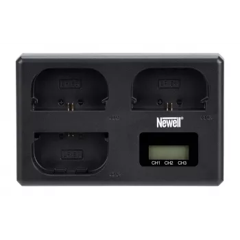 Newell TT-USB-C háromcsatornás töltő Canon LP-E6 akkumulátorokhoz
