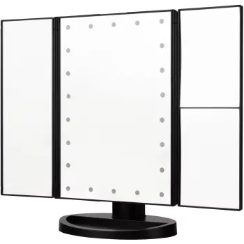 Humanas HS-ML04 LED sminktükör, fekete
