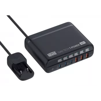 Newell GaN Tech T-Power 140 W hálózati töltő adapterkészlettel