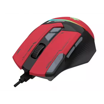 Tracer GameZone Spectra RGB vezetékes gamer egér, 7200 DPI, piros (TRAMYS47839)