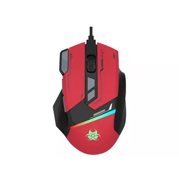 Tracer GameZone Spectra RGB vezetékes gamer egér, 7200 DPI, piros (TRAMYS47839)