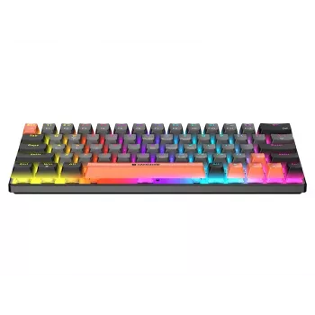 Tracer GameZone Raptor 63 vezetékes mechanikus gamer billentyűzet, 60% form factor, Outemu Blue kapcsolók, RGB háttérvilágítás, grafit