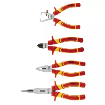NEO TOOLS 1000V szigetelt fogókészlet, 4 darabos