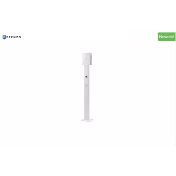 DEFENZO Dual Mounting Pole - fekete, asztali szorító és átvezető tartó, 2 monitor 27 hüvelykig, VESA 75x75/100x100mm, 8kg teherbírás