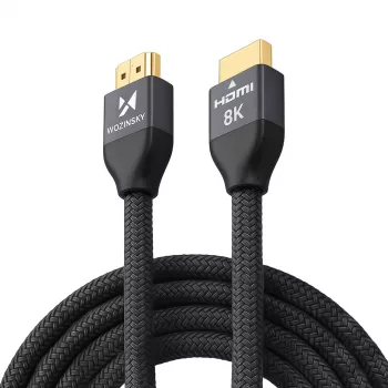 Wozinsky HDMI 2.1 kábel 8K 60Hz 48Gbps / 4K 120Hz / 2K 144Hz 5m ezüst (WHDMI-50)
