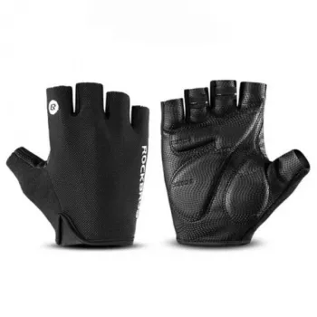 ROCKBROS S106BK félujjas kerékpáros kesztyű M méret - fekete