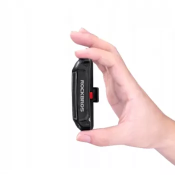 ROCKBROS A54BK hátsó kerékpárlámpa Micro-USB kábellel - fekete